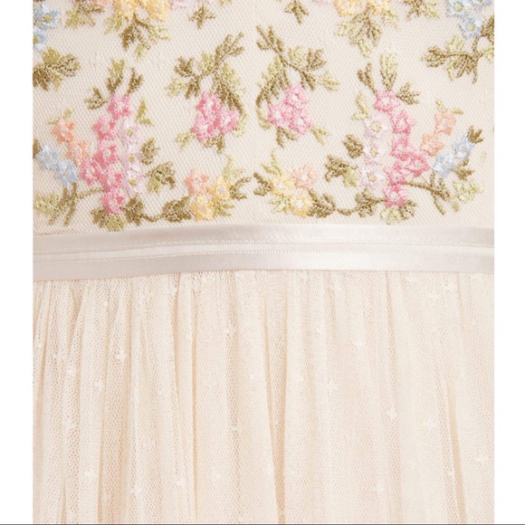 Needle & Thread x BHLDN Emma Ditsy Bodice Cami 8/M Embroidered Tulle Prom Formal - Picture 12 of 15